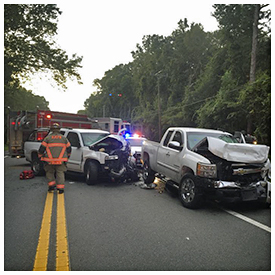 Three-vehicle pile up sends 3 to area hospitals