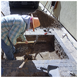 Human bones found only feet below the surface of Charlotte Street