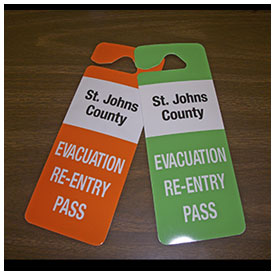 St Johns County discontinues evacuation re-entry tags