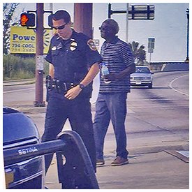 Patrolman showed demonstrator that all lives do matter