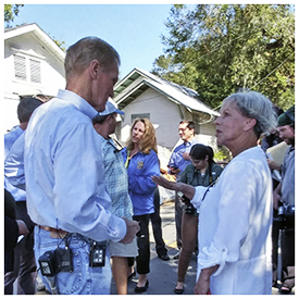 Nelson shares sea level rise concerns with Mayor Shaver