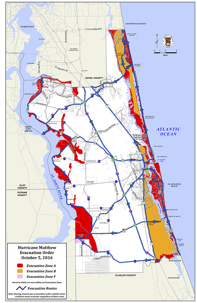 Evacuation Zone Map