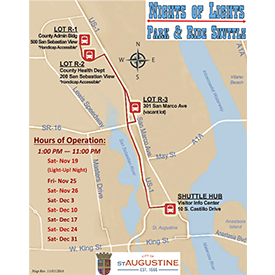 Free Nights of Lights Park and Ride Shuttle
