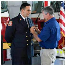 Fire Department holds storm-delayed ceremonies