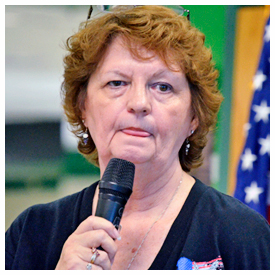 Noted speaker Diane Kepus addresses Tea Party