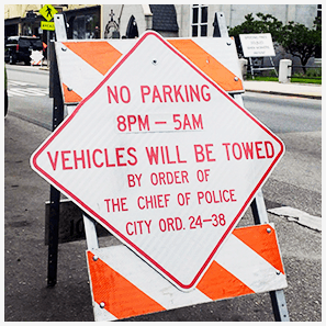 Parking restricted on King Street this week