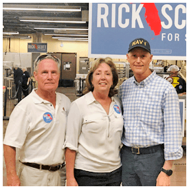 Rick Scott speaks to small business owners