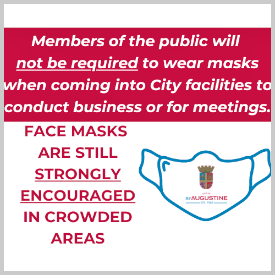 No more mask requirement in City of St Augustine facilities