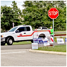 County firefighters fighting for votes?