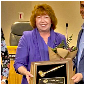 Commissioner Margaret England honored for City service