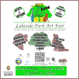 City of St Augustine Beach hosts Art & Bark in the Park event